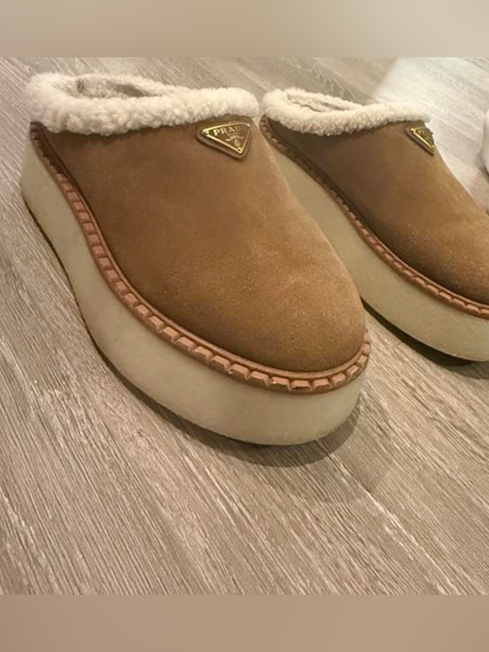 Prada Suede Slippers 39.5